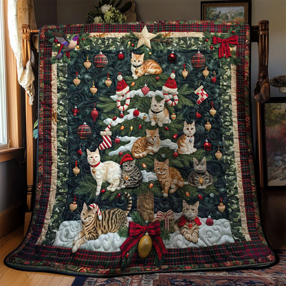 Cat Christmas Tree WN1610060CL Quilt