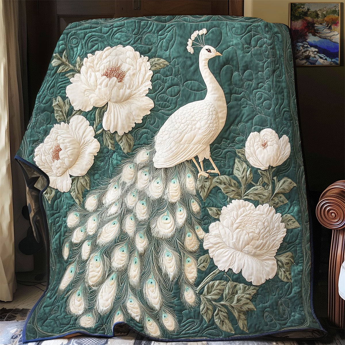 Elegant Peacock WY2802139CL Quilt