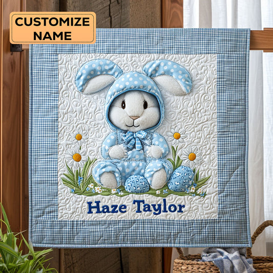 Bunny Belle WN1807009CL Personalized Baby Quilt