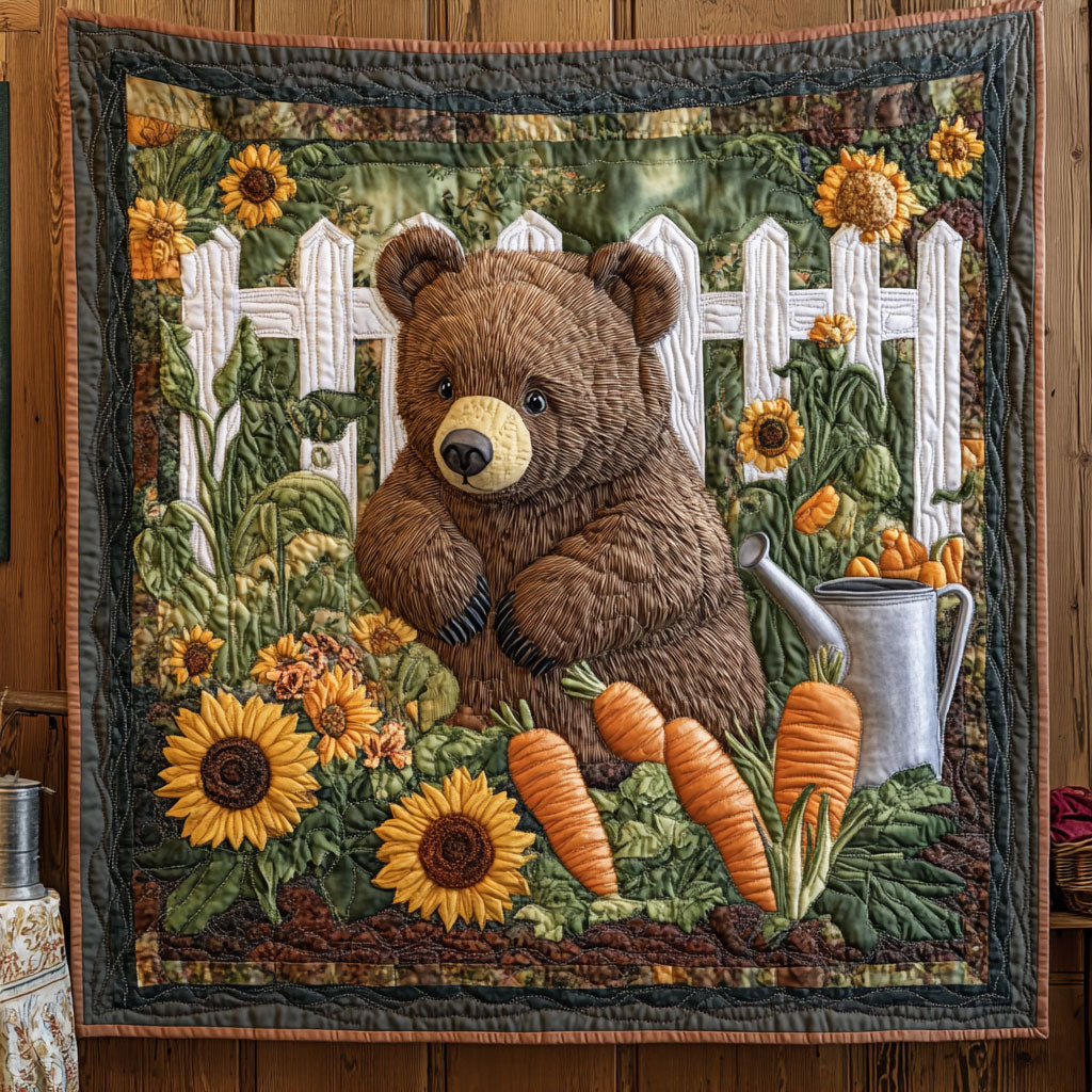 Bear And Garden CP0406058CL Quilt