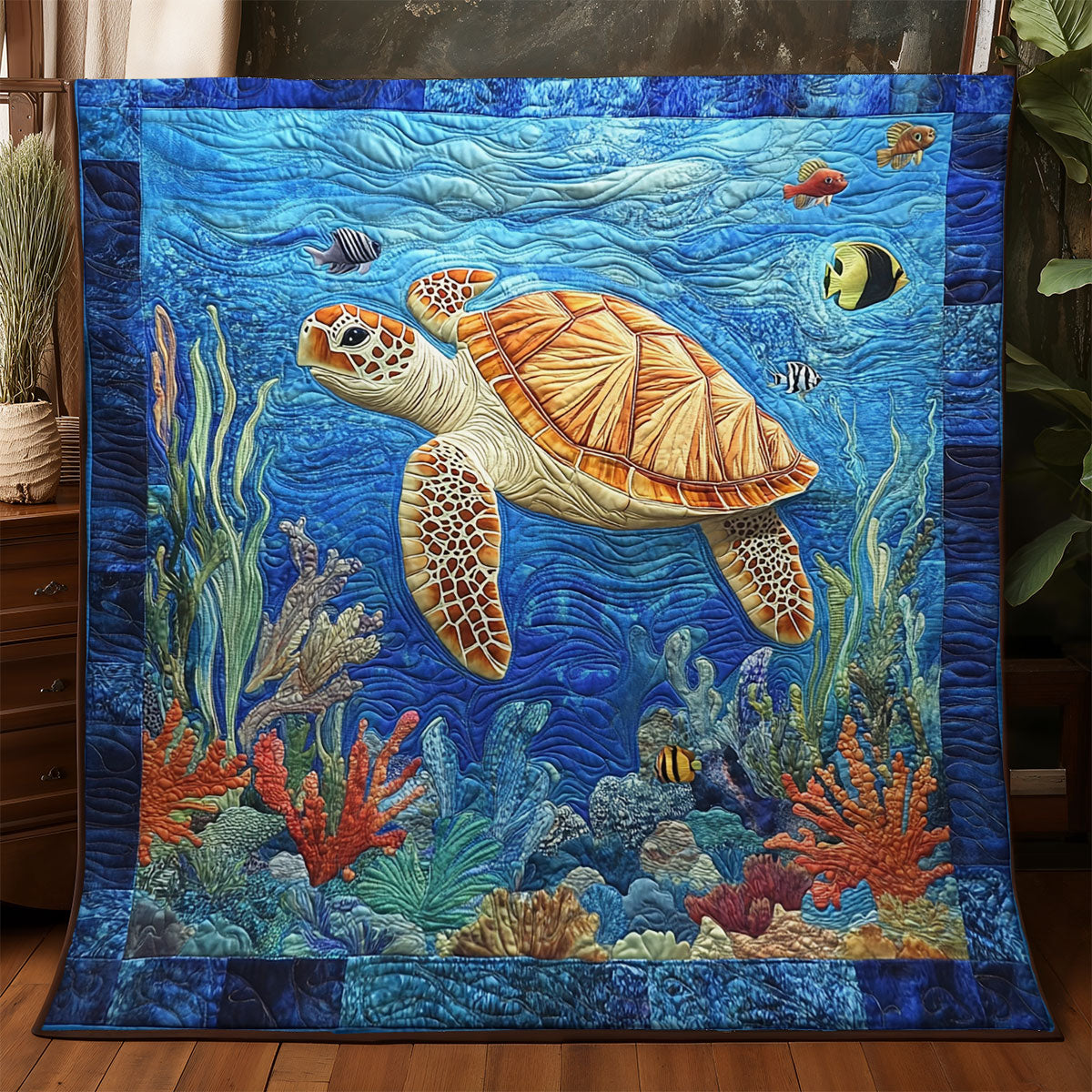 Turtle Sea WX3105067CL Quilt