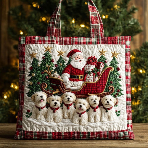 Terrier Merry Moments WN1211116CL Quilted Tote Bag