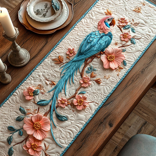 Blooming Parrot CW1905224CL Quilted Table Runner