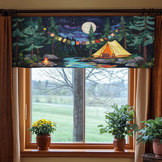 Camping Night WX0905010CL Quilted Valance