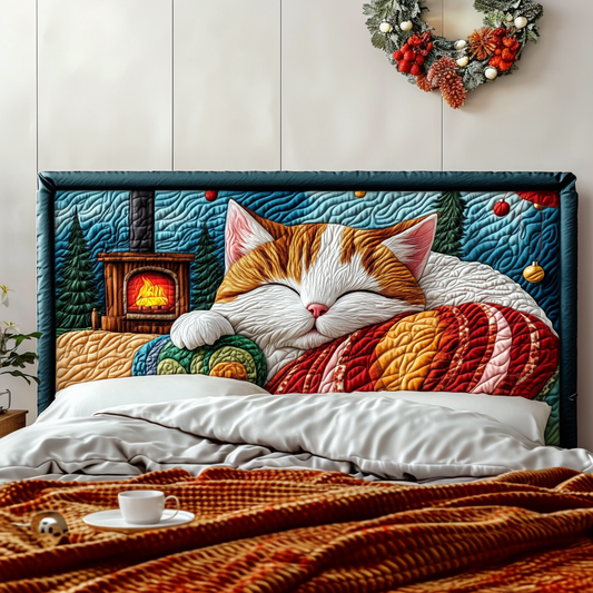 Cozy Yarn Cat KL2012001CL Quilted Headboard Slipcover
