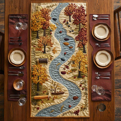 Autumn River CQ0805014CL Quilted Table Runner