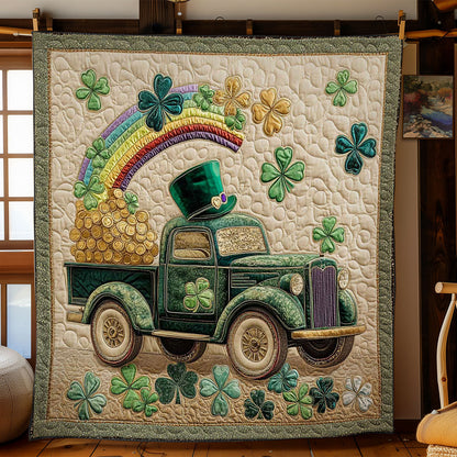Shamrock Green Truck WN2712017CL Quilt