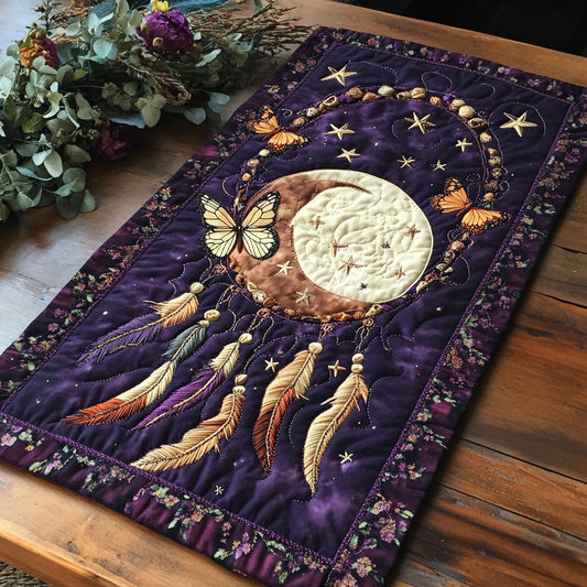 Lunar Whisper CP0805043CL Quilted Table Runner