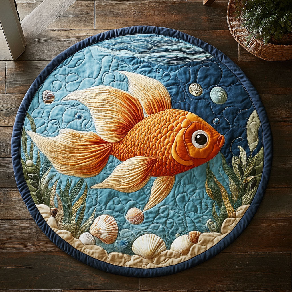 Fish Tank CP0207042CL Quilted Round Mat