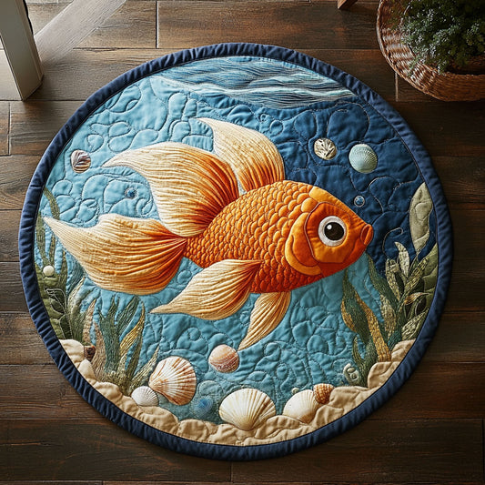 Fish Tank CP0207042CL Quilted Round Mat