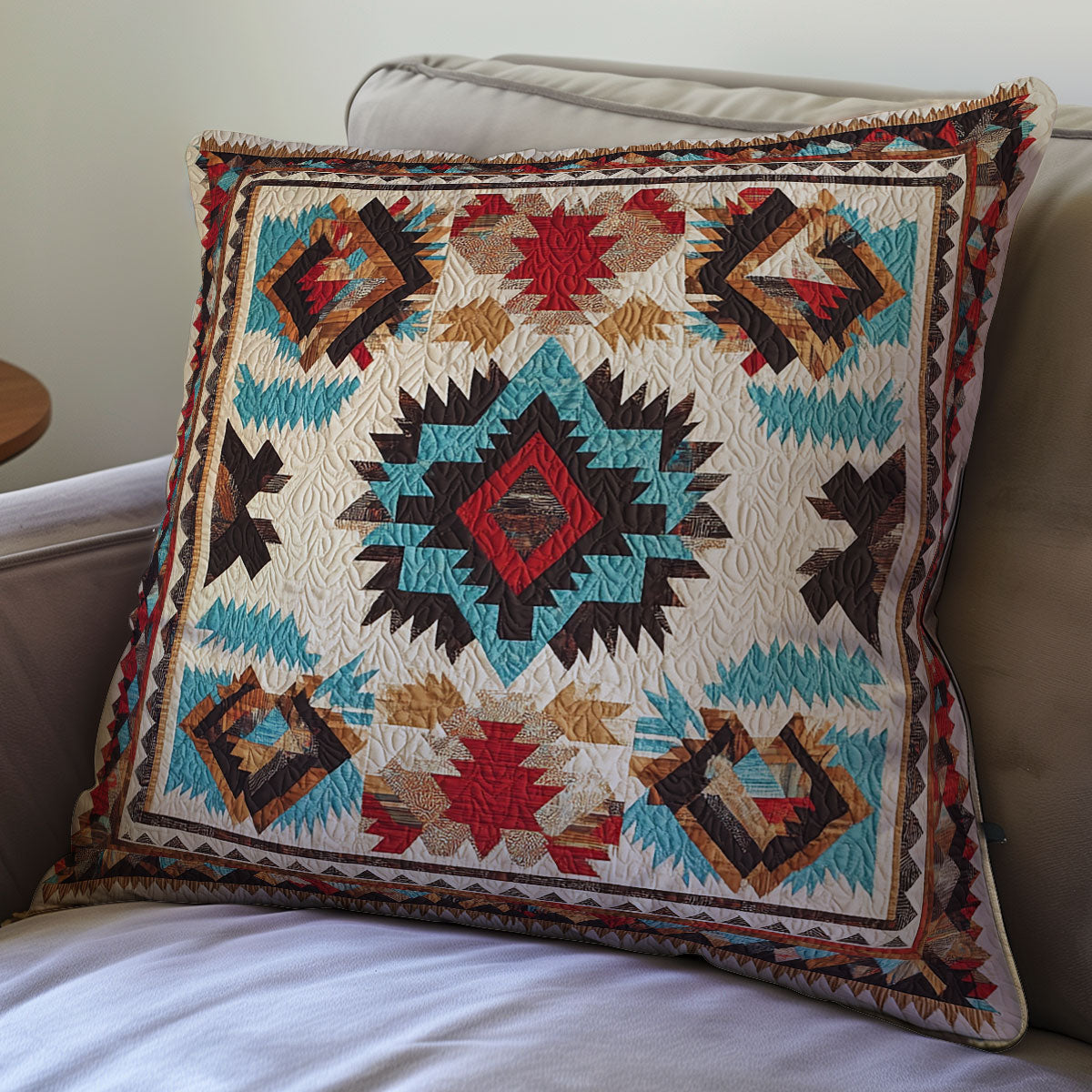 Native American Pattern WX0601119CL Quilt Pillow Case