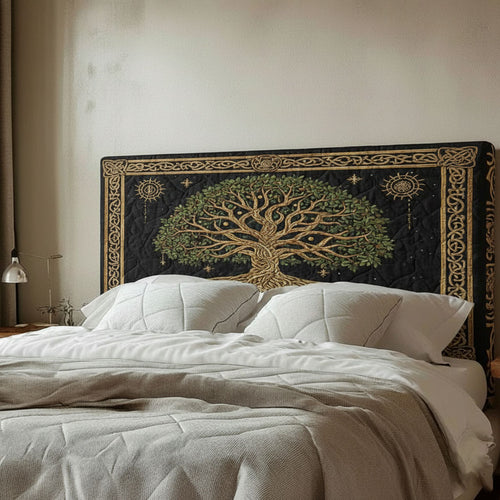 Celtic Tree WJ1012005CL Quilted Headboard Slipcover