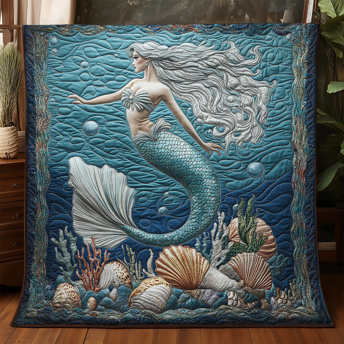 Mermaid Under Sea WX1906025CL Quilt
