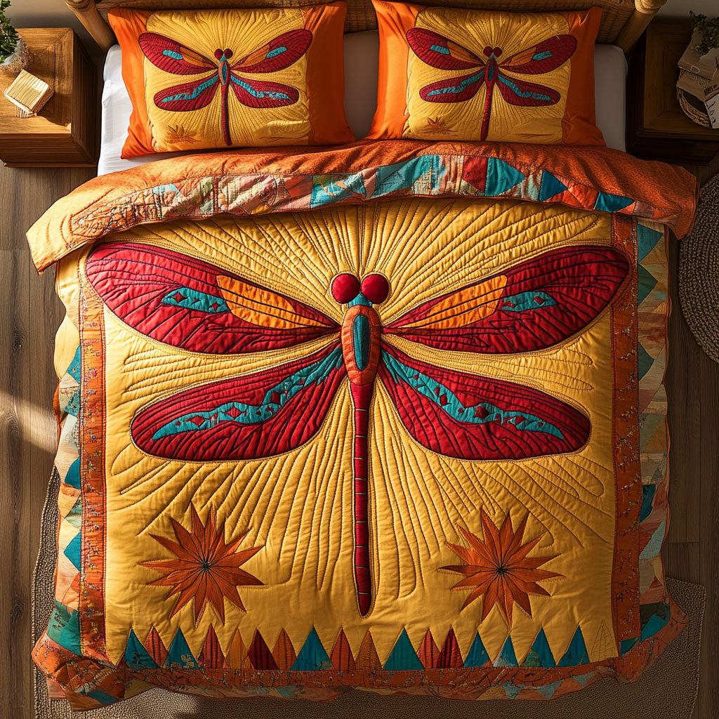 Sunset Dragonfly WY1408032CL Duvet Cover Set