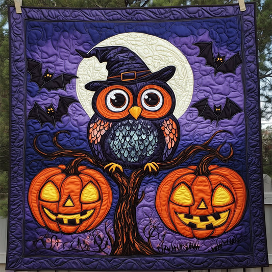 Owl Pumpkins Night LT1809029CL Quilt