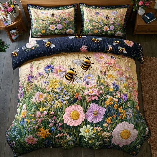 Hardworking Bee In Garden WY2003046CL Duvet Cover Set
