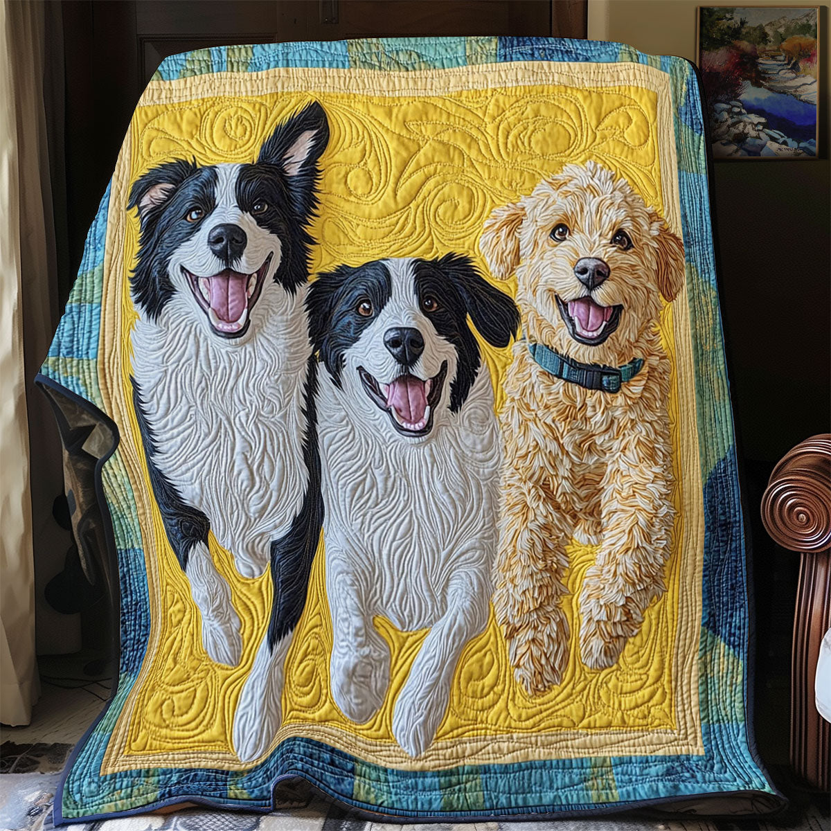 Happy Dogs CP0707041CL Quilt