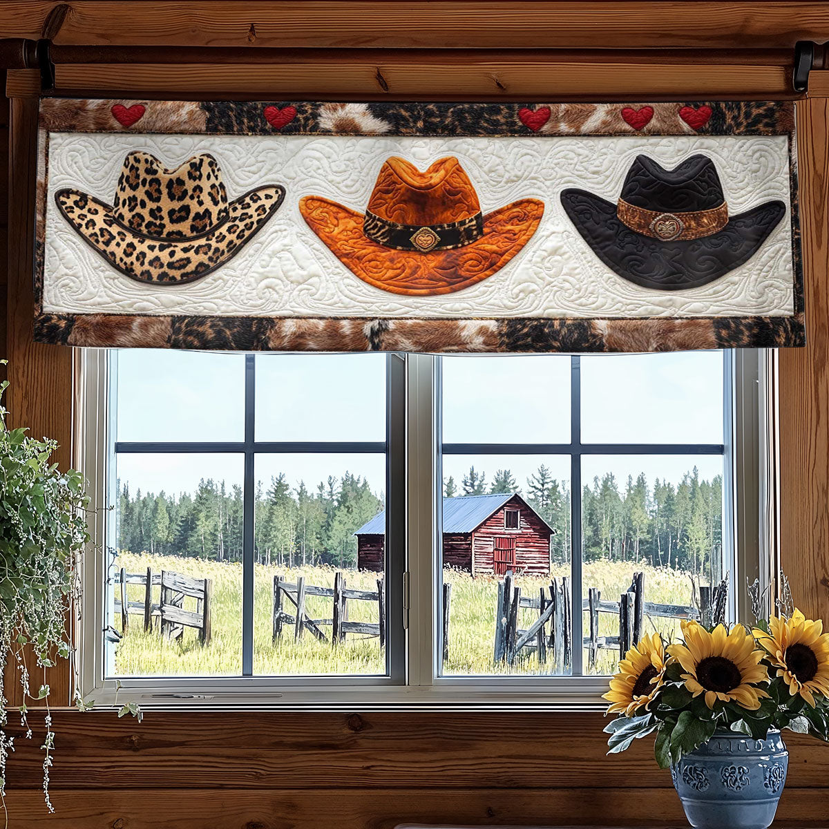 Homestead Cowboy Hat WN1505048CL Quilted Valance