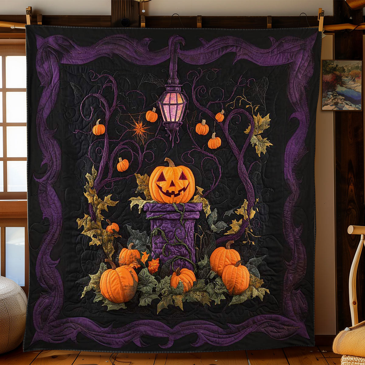 Pumpkin Moonlight WN0804028CL Quilt