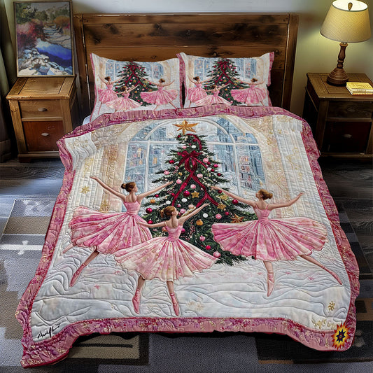 Ballerinas And Christmas Tree WY1812061CL Duvet Cover Set