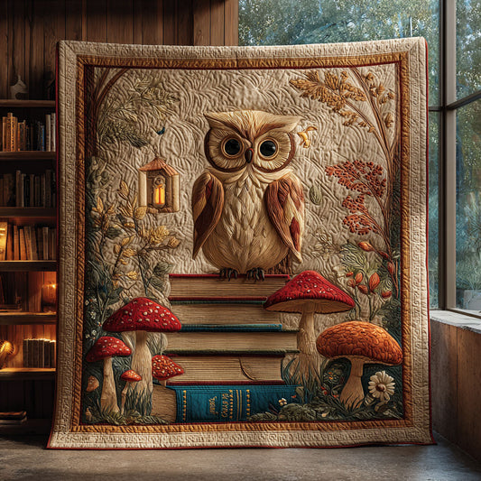 Owl Book Charm CW0507027CL Quilt
