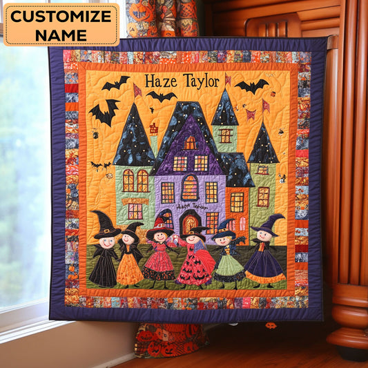 Witch Parade WN3007117CL Personalized Baby Quilt