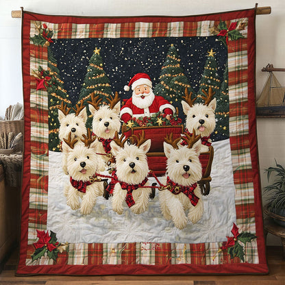 Cozy Terrier Holiday WN1211038CL Quilt