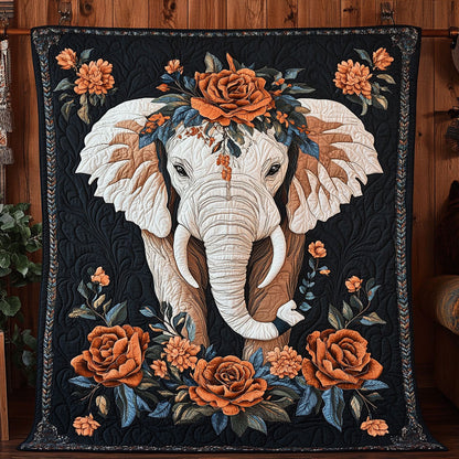 Majestic Garden Elephant WY0307073CL Quilt