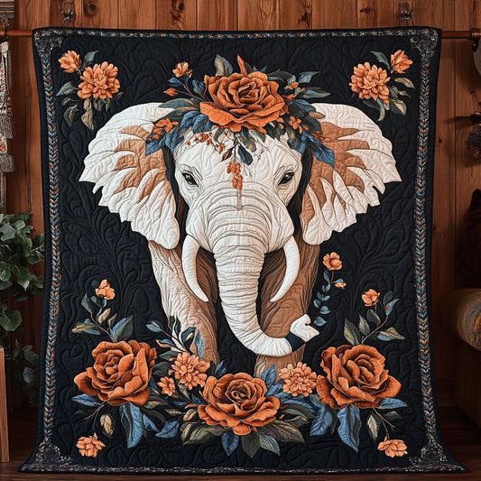 Majestic Garden Elephant WY0307073CL Quilt