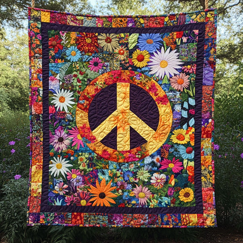 Peace Flower WT0602013CL Quilt