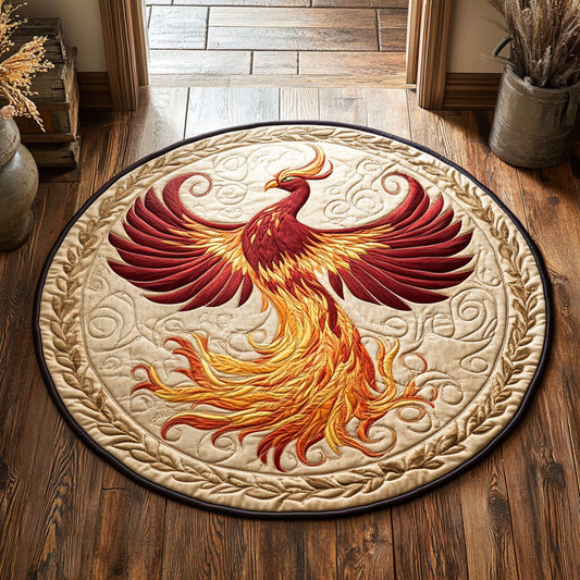 Flame Rebirth CP2607036CL Quilted Round Mat