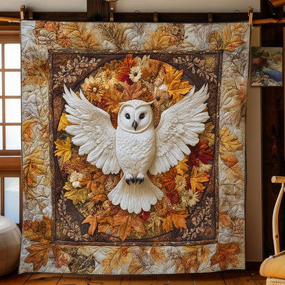 White Owl In Autumn WY2702128CL Quilt