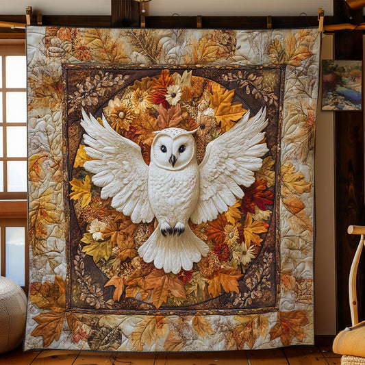 White Owl In Autumn WY2702128CL Quilt