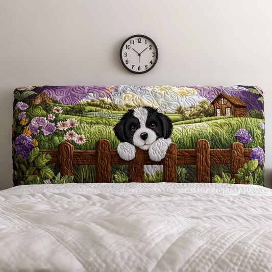 Countryside Dog QA2812011CL Quilted Headboard Slipcover