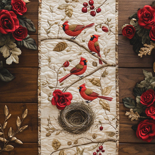 Birds of Spring CP2804033CL Quilted Table Runner