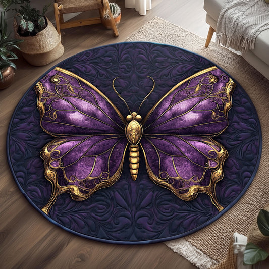 Royal Butterfly WP1505076CL Quilted Round Mat