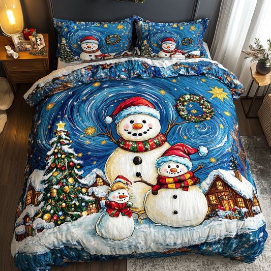 Golden Star Snowman WN0511047CL Duvet Cover Set