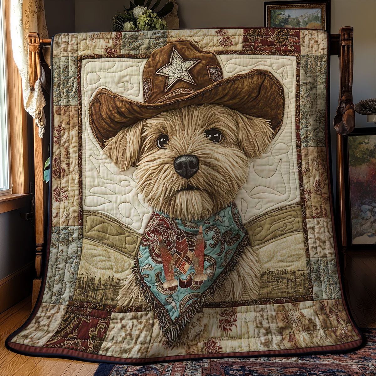 Schnauzer Bandana WN2312006CL Quilt