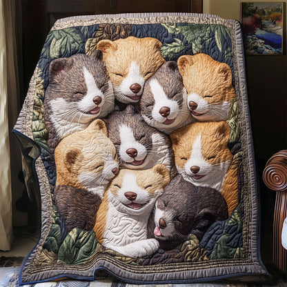 Happy Ferrets CP0807024CL Quilt
