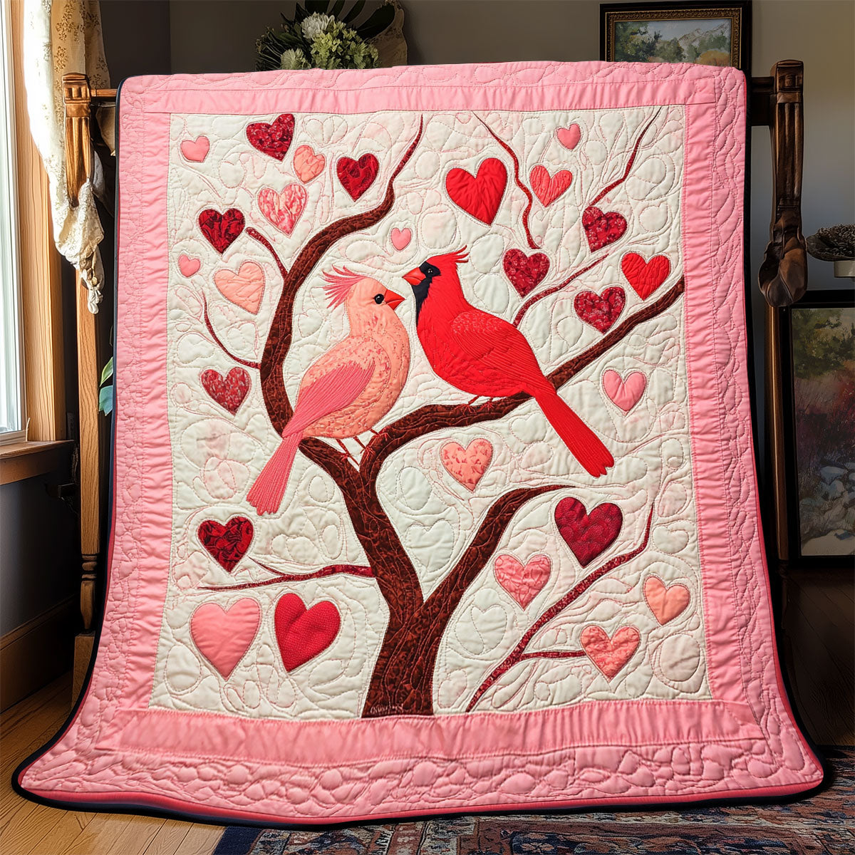 Couple Cardinal WX2401006CL Quilt
