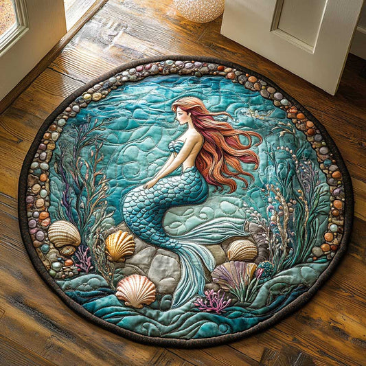 The Amazing Seabed CQ2205021CL Quilted Round Mat