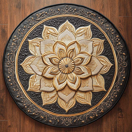 Elegant Flower WN2904010CL Quilted Round Mat