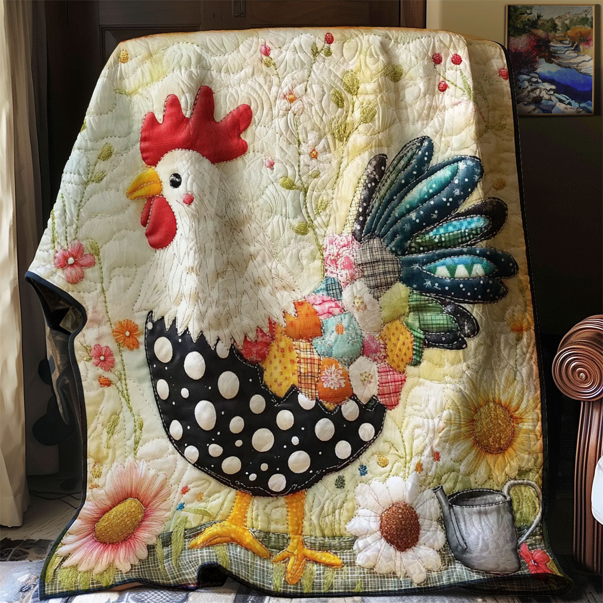 Chicken Charm WJ3112009CL Quilt