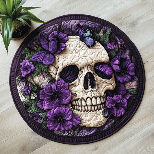Mystic Skull CW0306029CL Quilted Round Mat