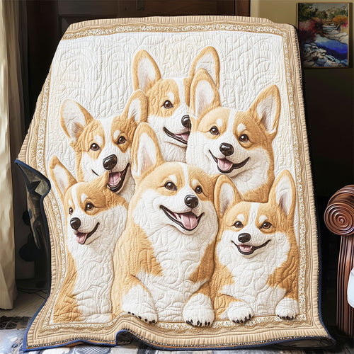 Snuggle Corgi CW0707046CL Quilt