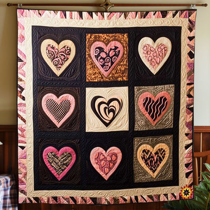 Heart Chocolate Valentine WP1012037CL Quilt