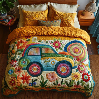 Serene Hippie Car WN0609088CL Duvet Cover Set