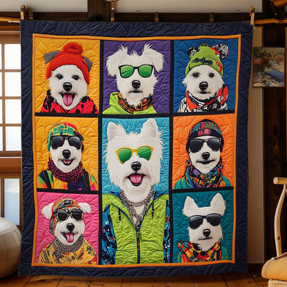 Westie Attitude WN0406047CL Quilt