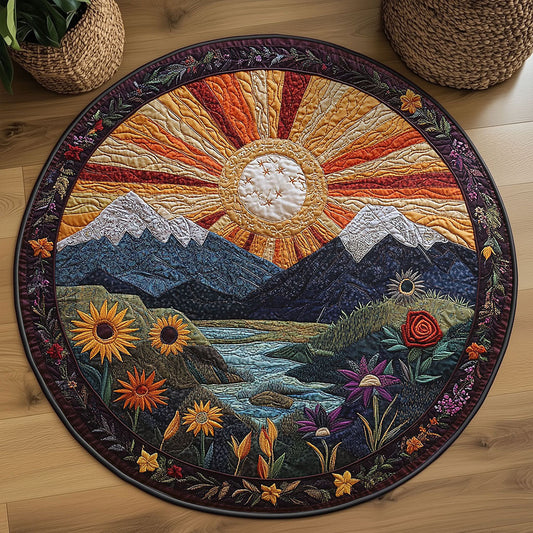 River Glow WN2508096CL Quilted Round Mat