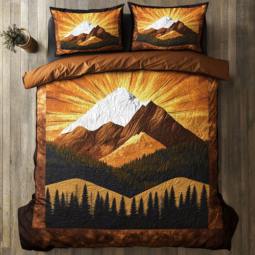 Amber Glow Mountain WN1208002CL Duvet Cover Set